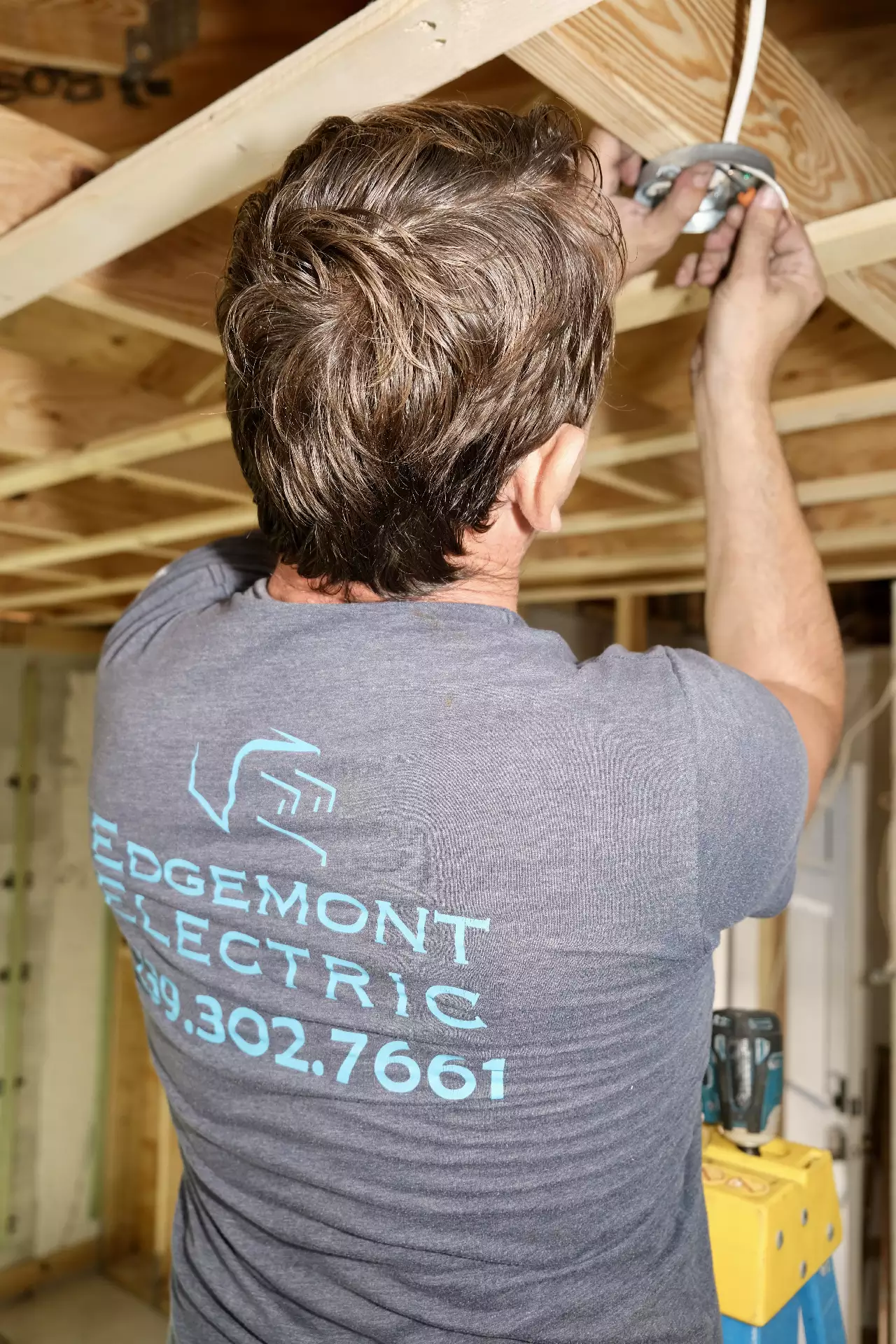 Completed EV charging station setup