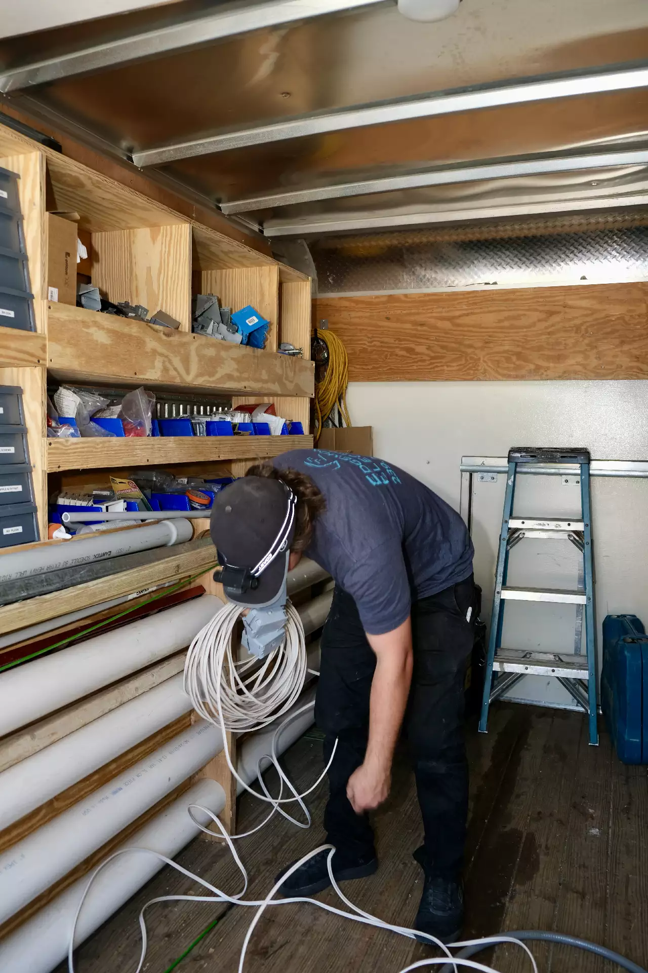 Outdoor standby generator setup