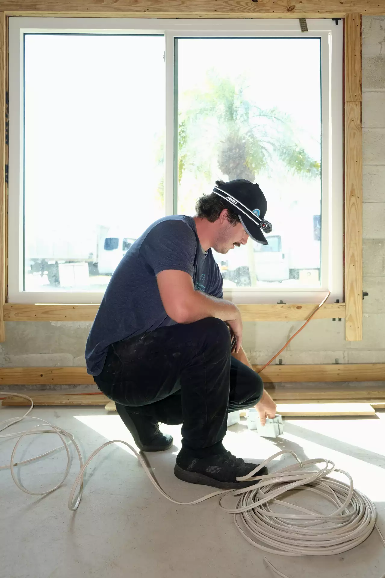 Outdoor lighting and entertainment area