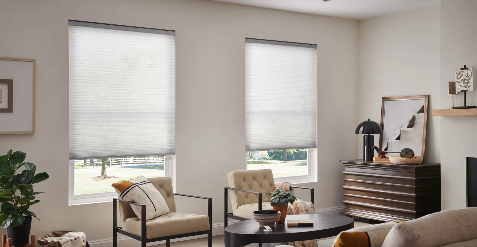 Lutron cellular honeycomb shades for energy efficiency